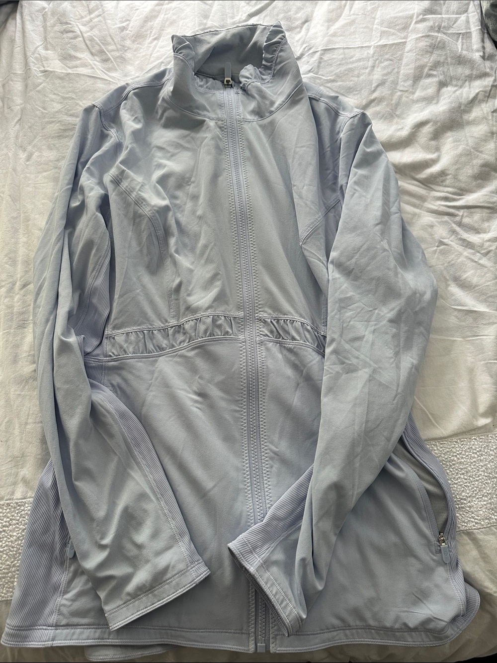 lululemon athletica light blue zip jacket